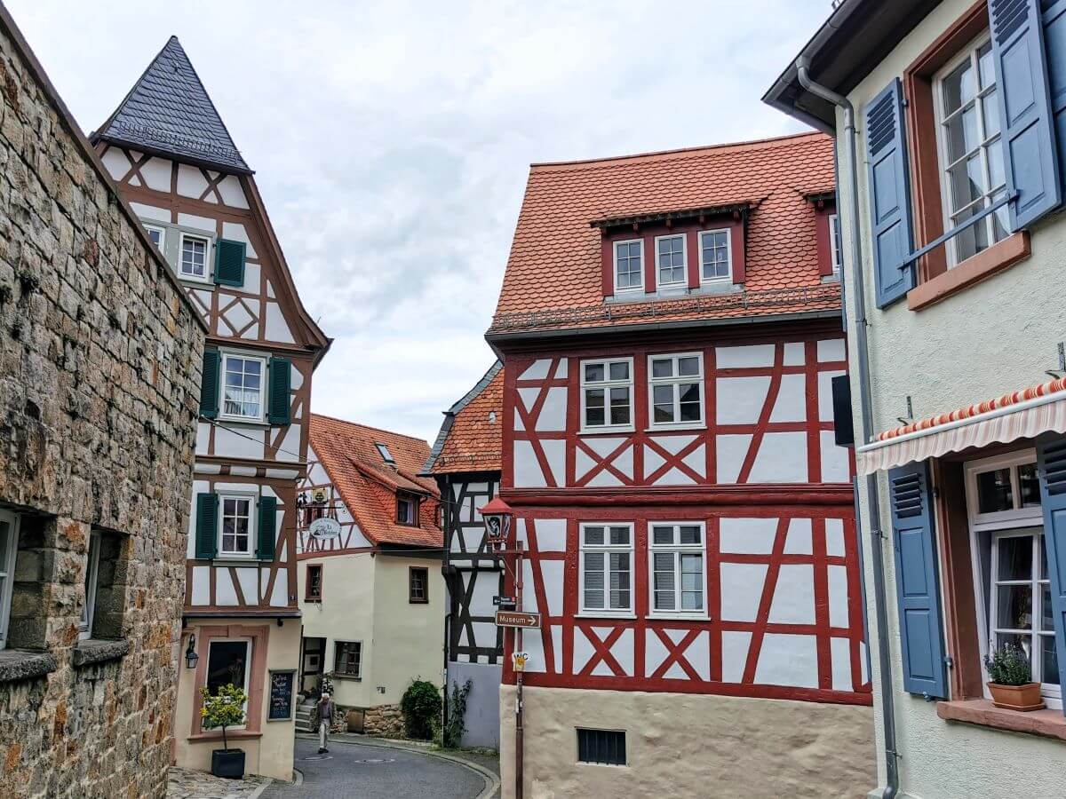 Heppenheim Altstadt typische Fachwerkhäuser