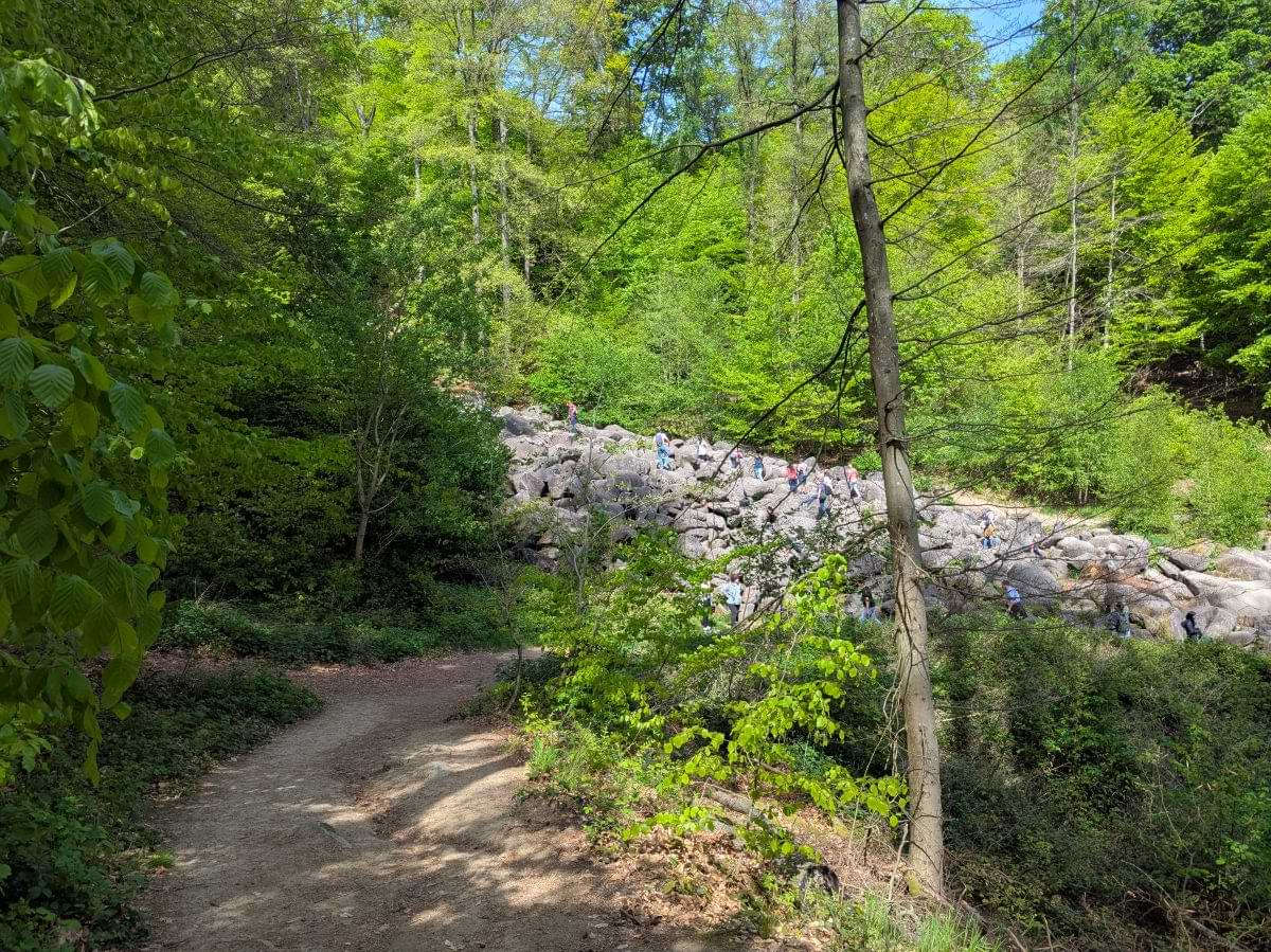 Felsenmeer. Auf einfacherem Weg geht es zurück