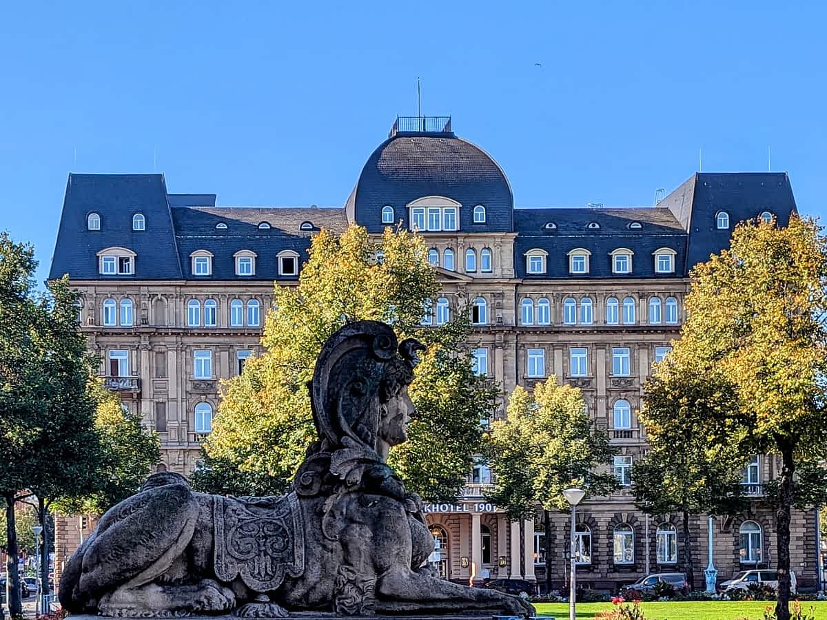 Blick aufs Parkhotel Mannheim