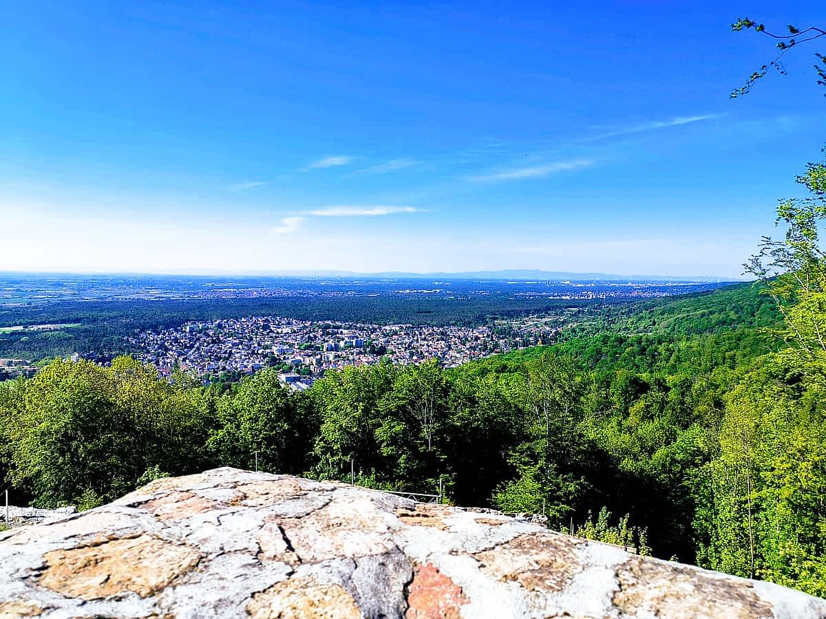 Ausblick von Burg Tannenberg Seeheim-Jugenheim a.d.Bergstrasse 