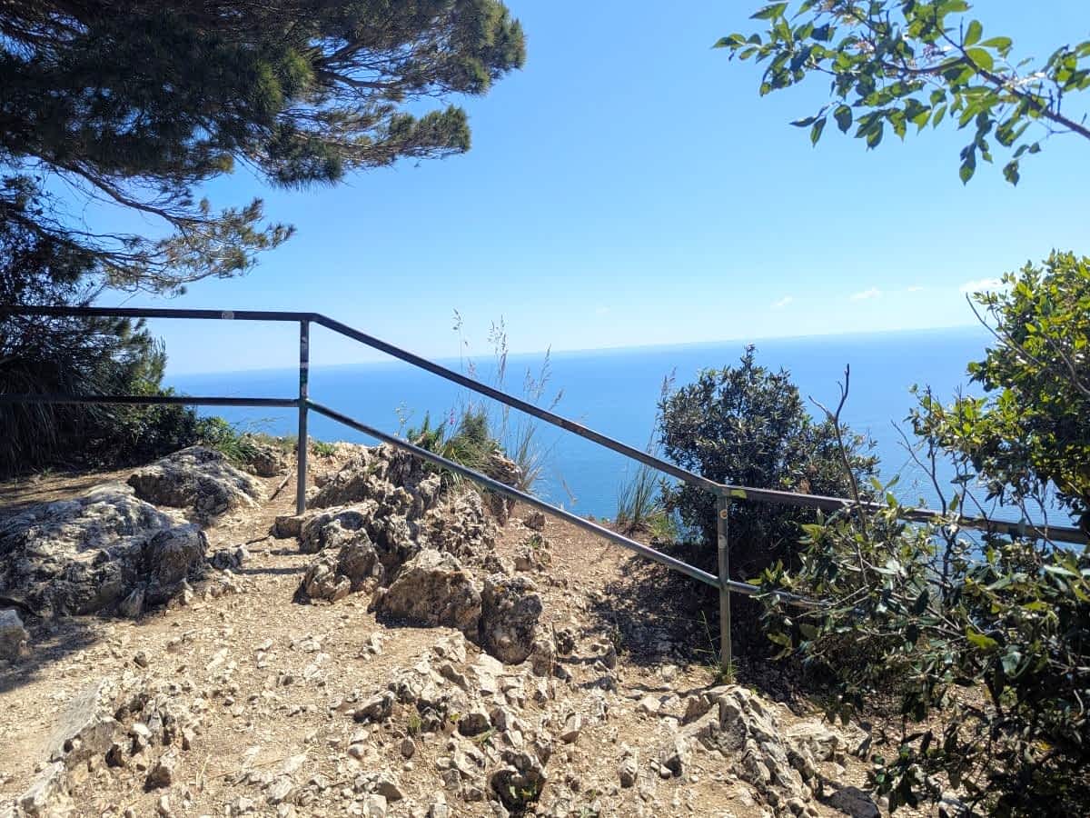 Belvedere Aussichtspunkt Monte Conero Felsen Meer Panorama Marken