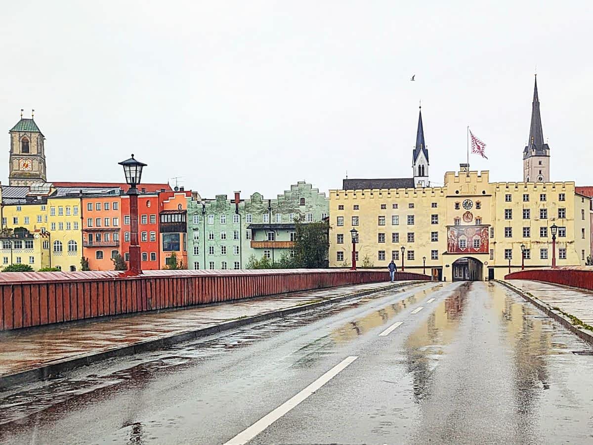 Blick auf Wasserburg am Inn