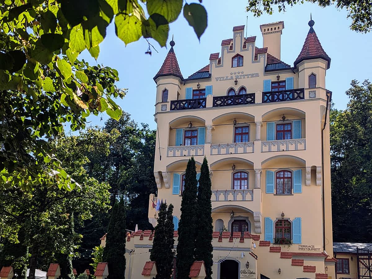 Villa Ritter -ursprünglich rivates Sanatorium für den Badearzt Dr. Adolf Ritter, später Kurhaus heute Hotel